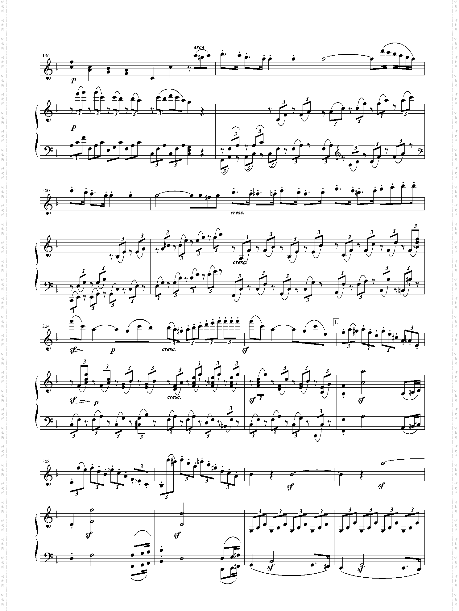 春天奏鸣曲op·24第四乐章贝多芬