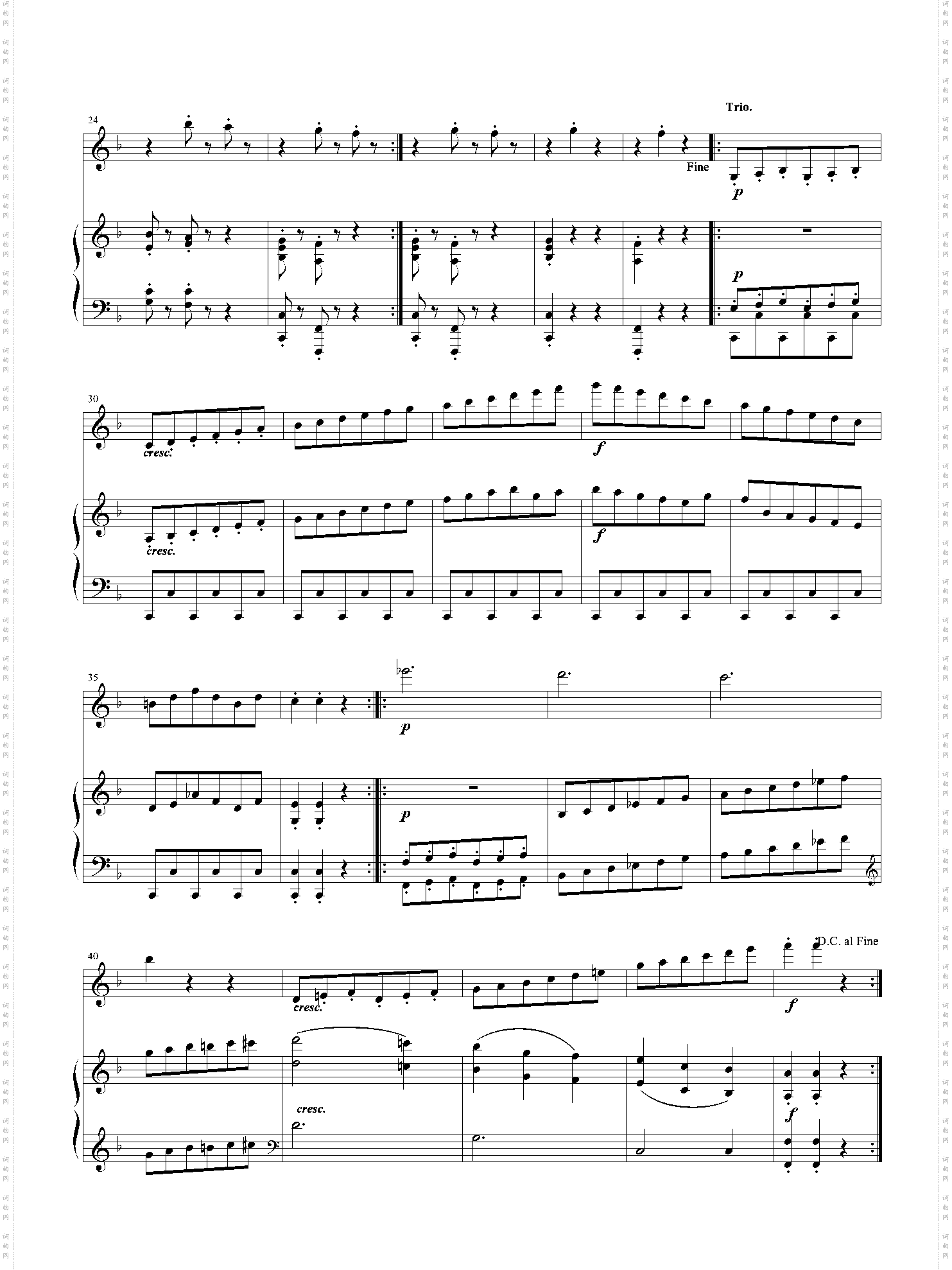 贝多芬-春天奏鸣曲op·24第三乐章