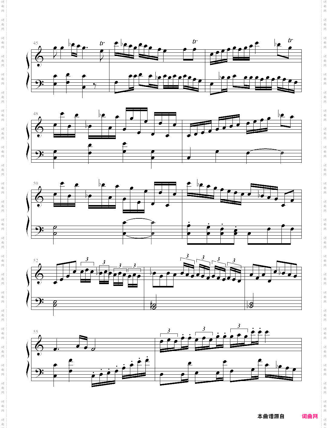 c大调奏鸣曲第一乐章