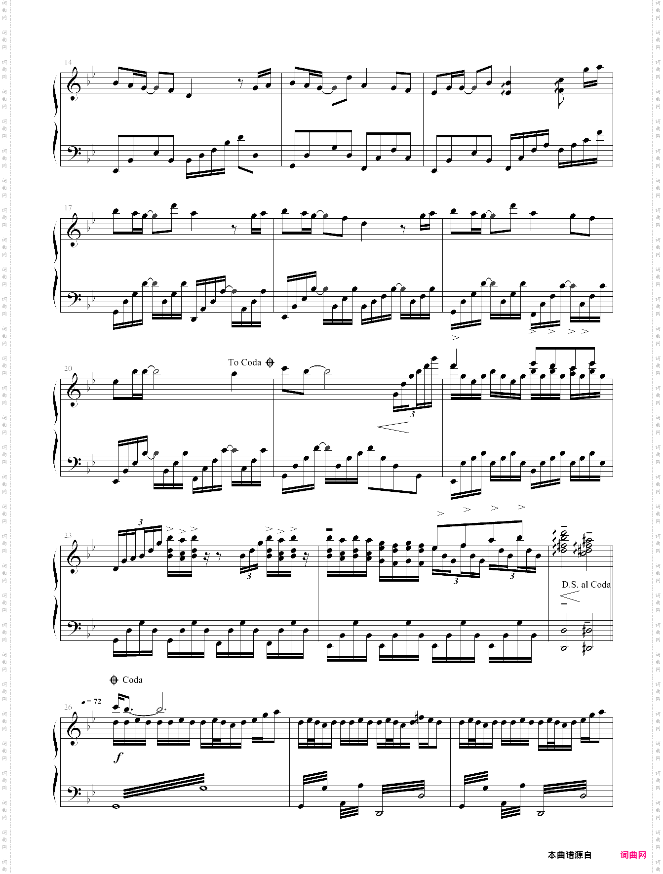 千年之恋钢琴演奏版