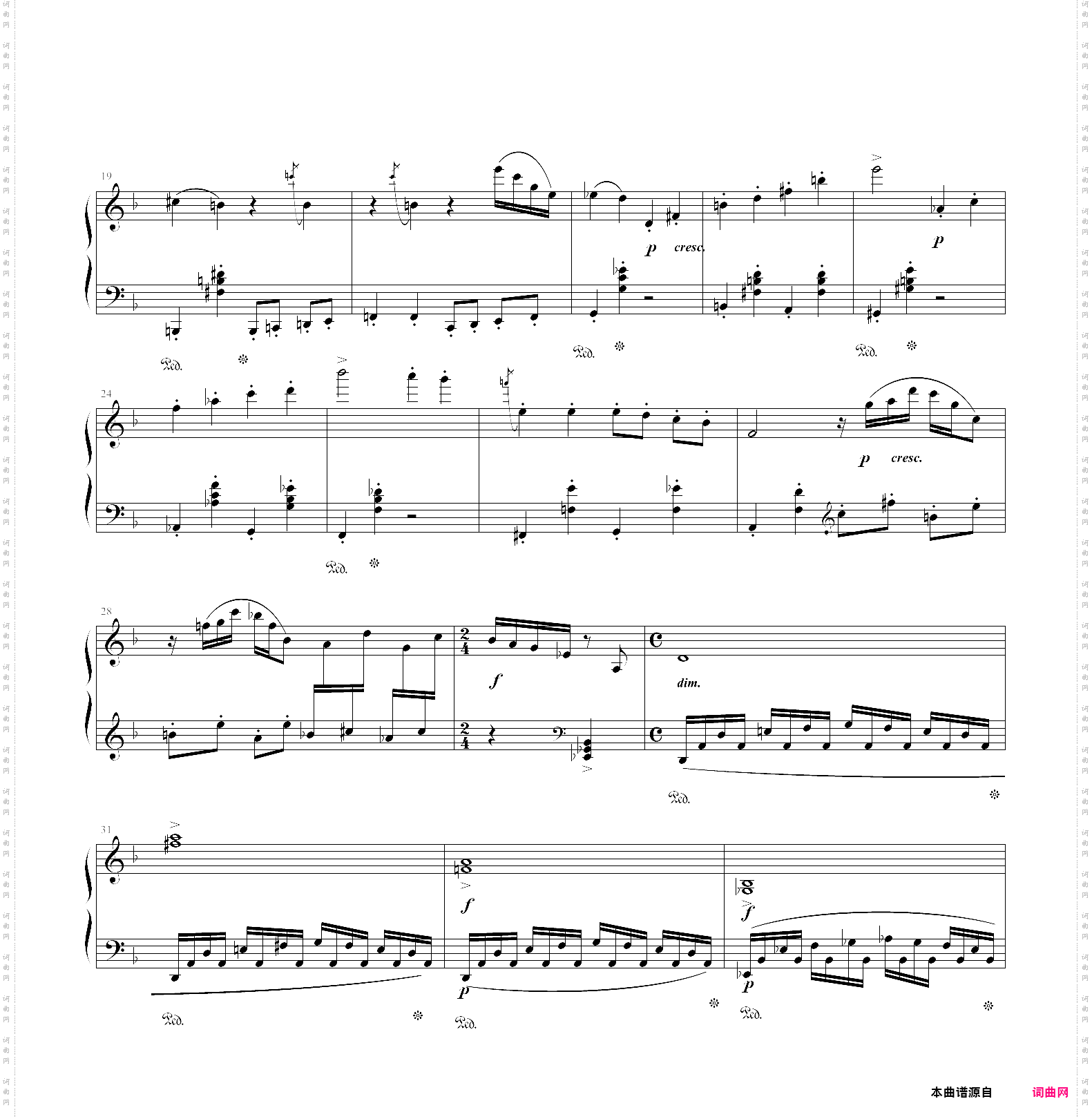 肖斯塔科维奇前奏曲第二册12-24首肖斯塔科维奇前奏曲no·24 d小调