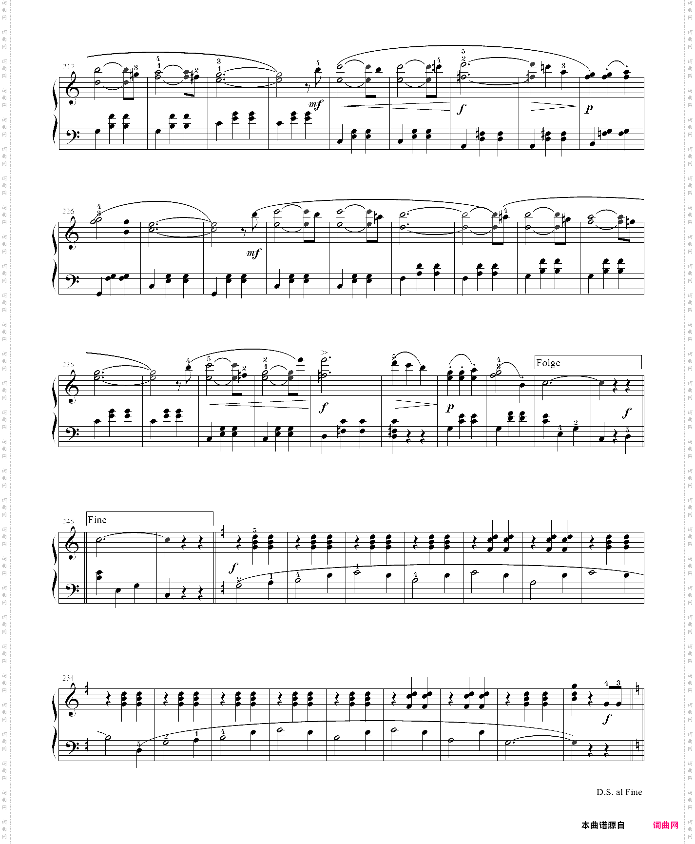 8· 情人圆舞曲schatz-walzer- 约翰·施特劳斯钢琴圆舞曲集