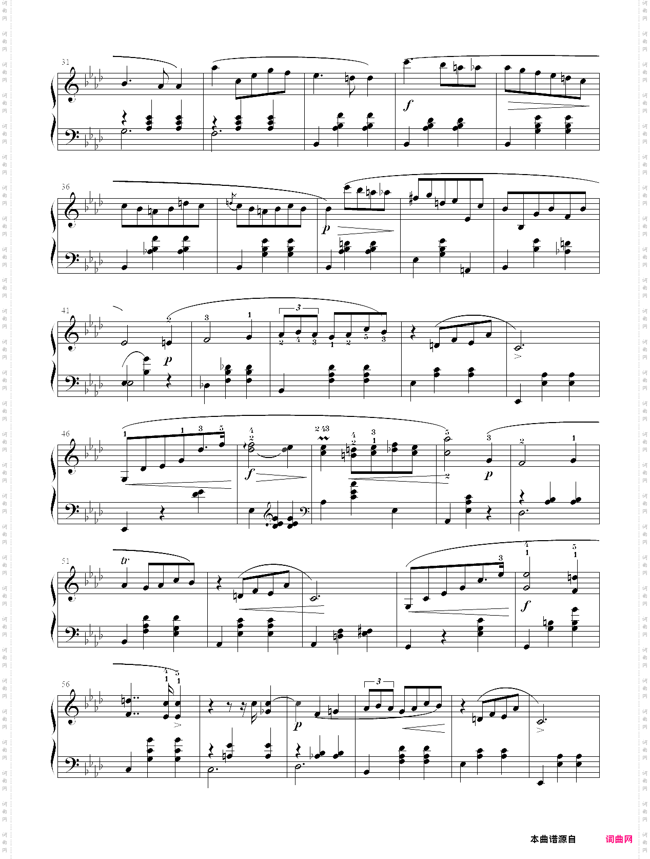 12-2·【降a大调】圆舞曲 op·70 no·2bis- 肖邦圆舞曲集