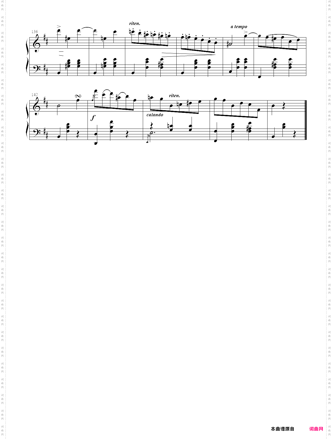 10-2·【d大调】圆舞曲op·69 no·2bis- 肖邦圆舞曲集