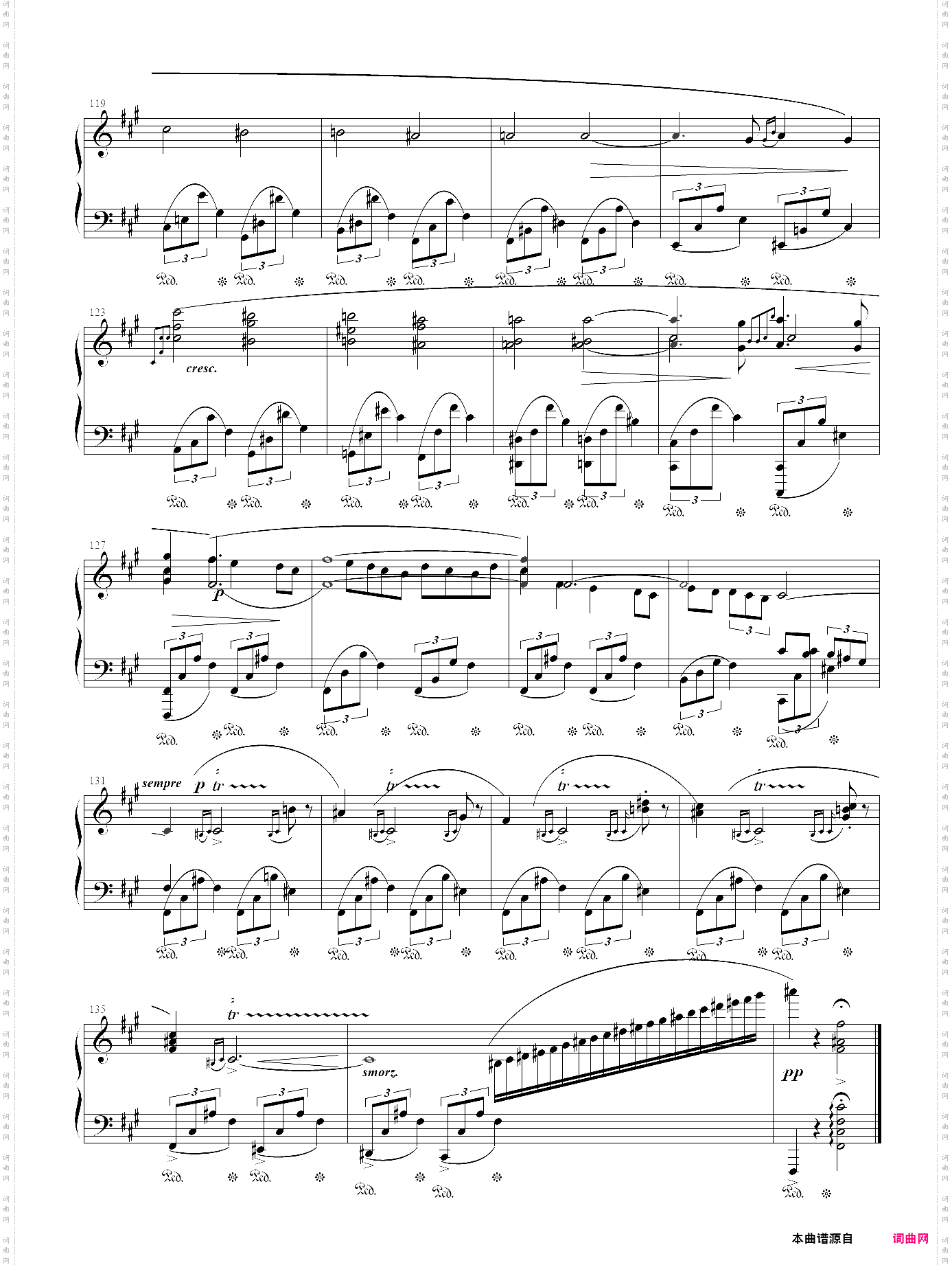 14· 肖邦钢琴曲 op·48 no·2 - 肖邦夜曲集