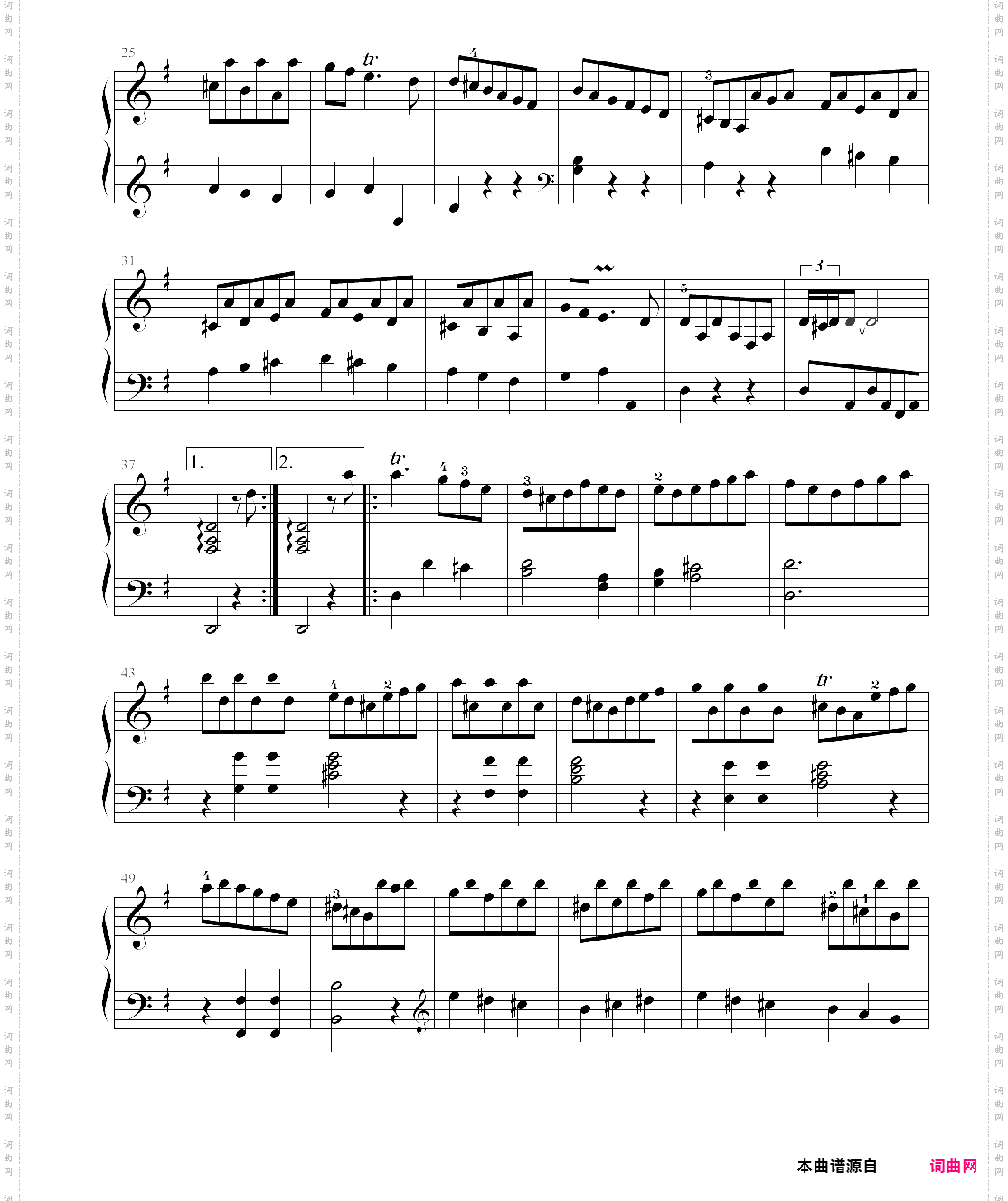 suite in g hwv 441 3· courante