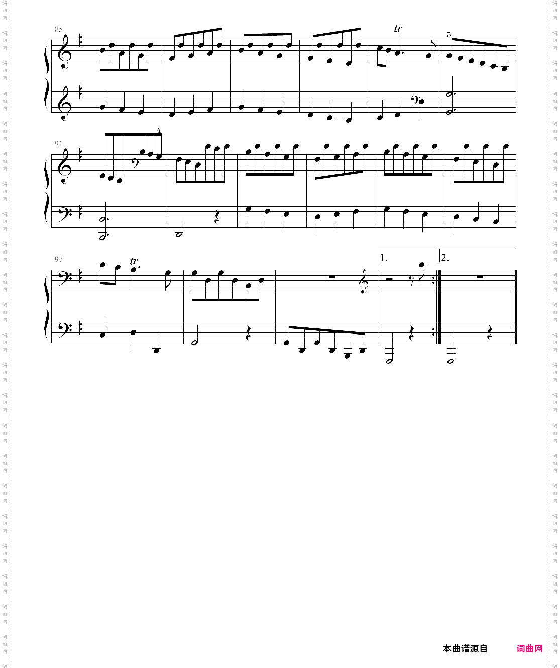 suite in g hwv 441 3· courante