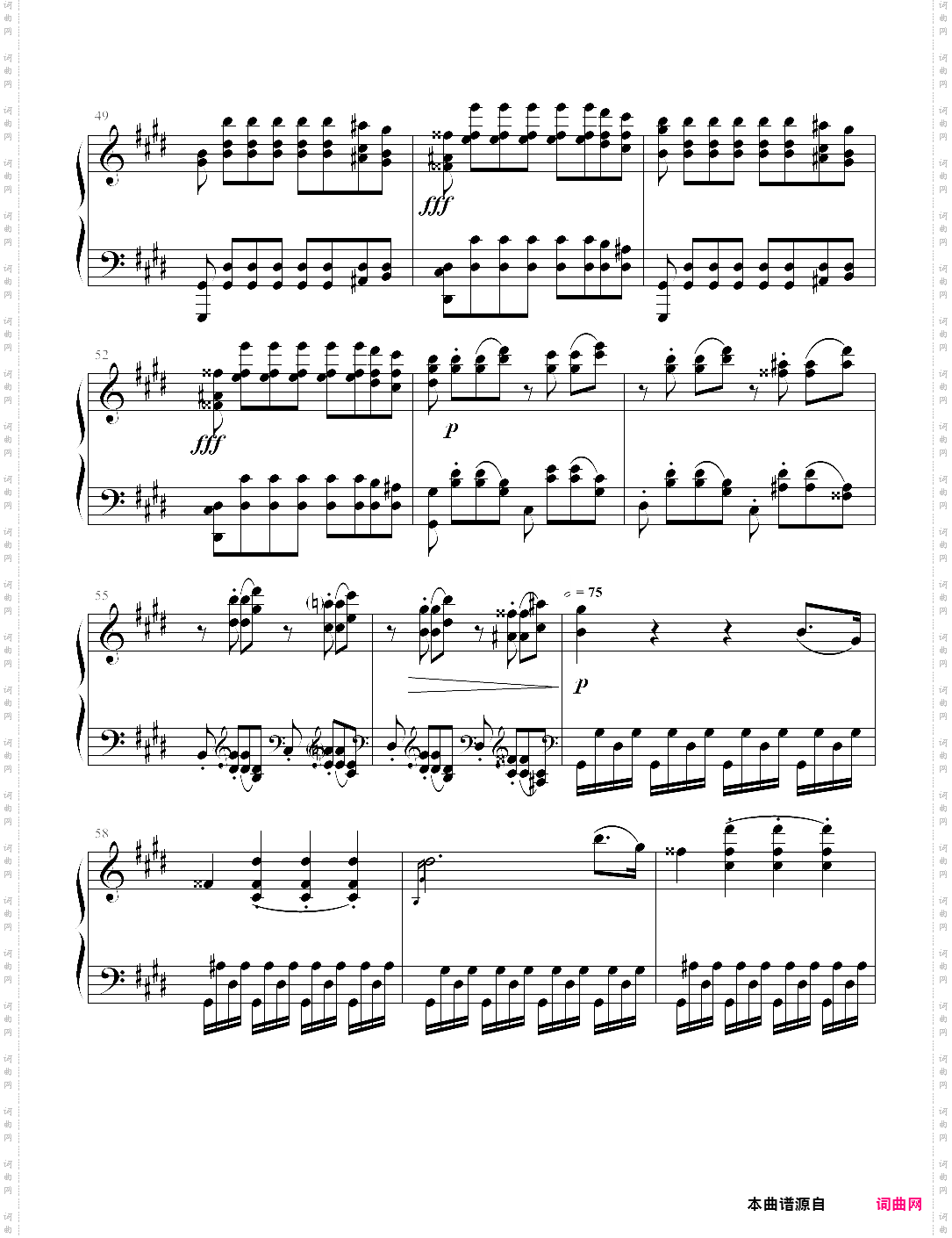 月光奏鸣曲 moonlight sonata第三乐章纯净版