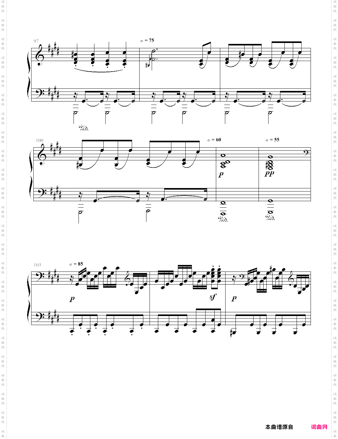 月光奏鸣曲 moonlight sonata第三乐章纯净版