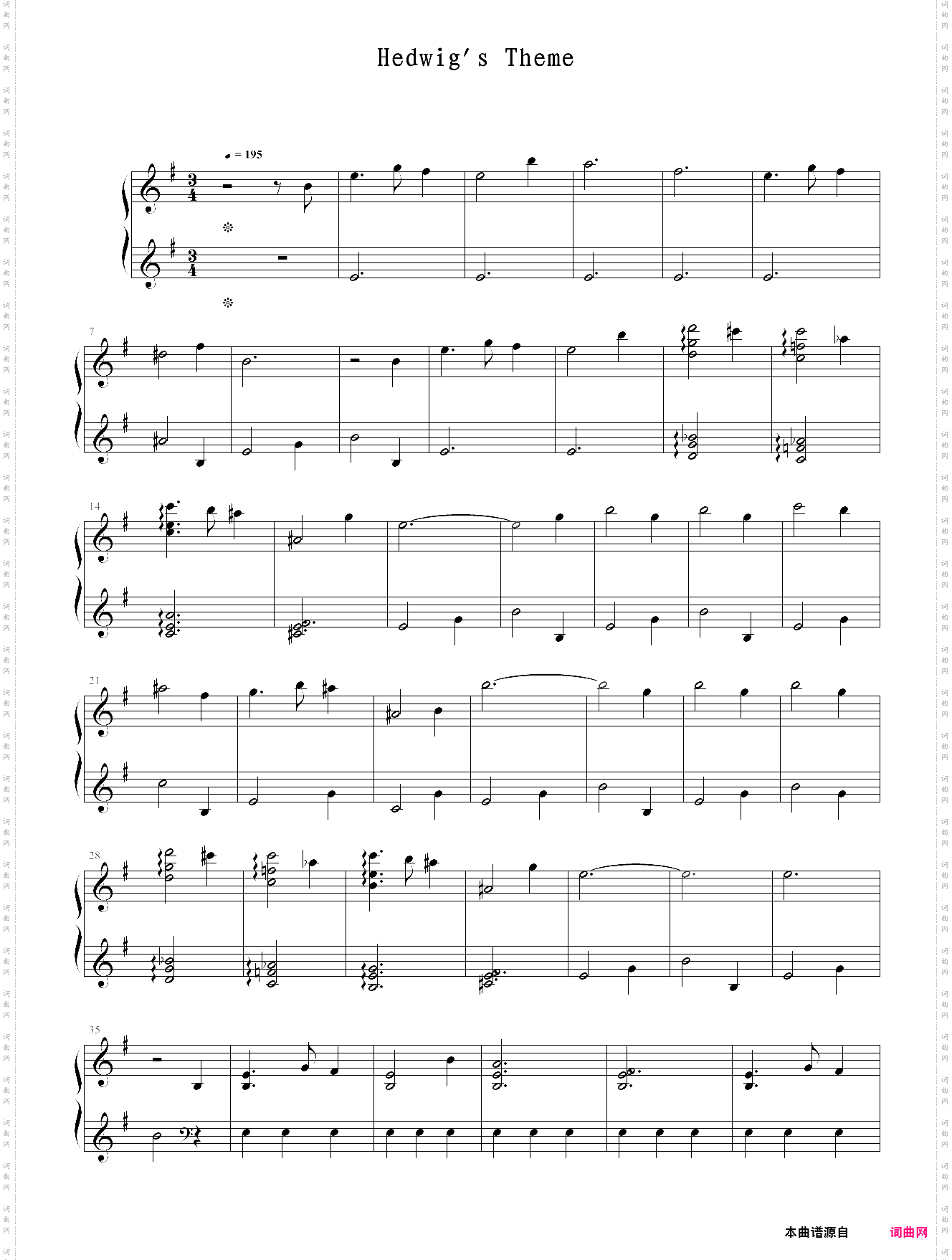 哈利波特主题曲hegwig s theme