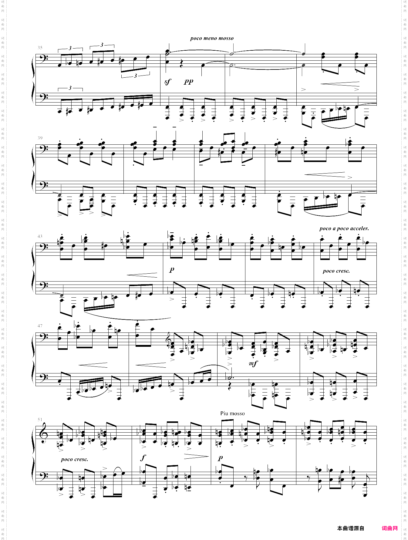 拉赫玛尼诺夫 - 音画练习曲op·39 no·6 小红帽