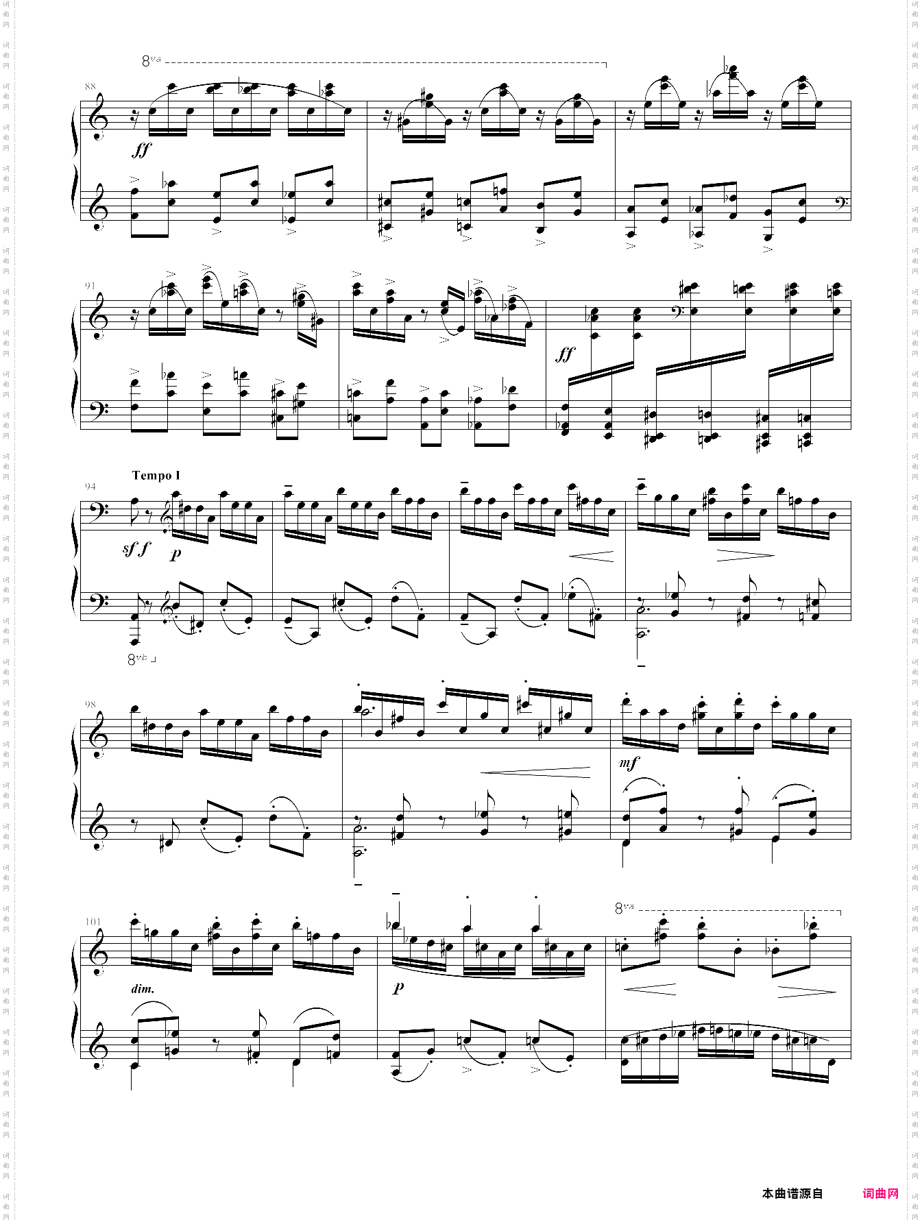 拉赫玛尼诺夫 - 音画练习曲op·39 no·6 小红帽