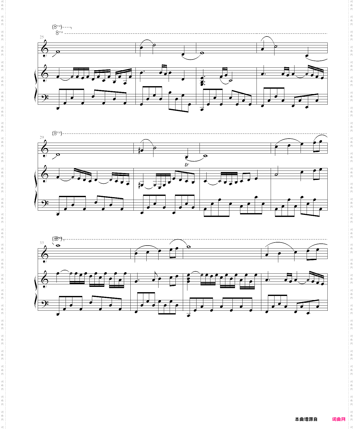 fantasia：简易四手联弹曲重发
