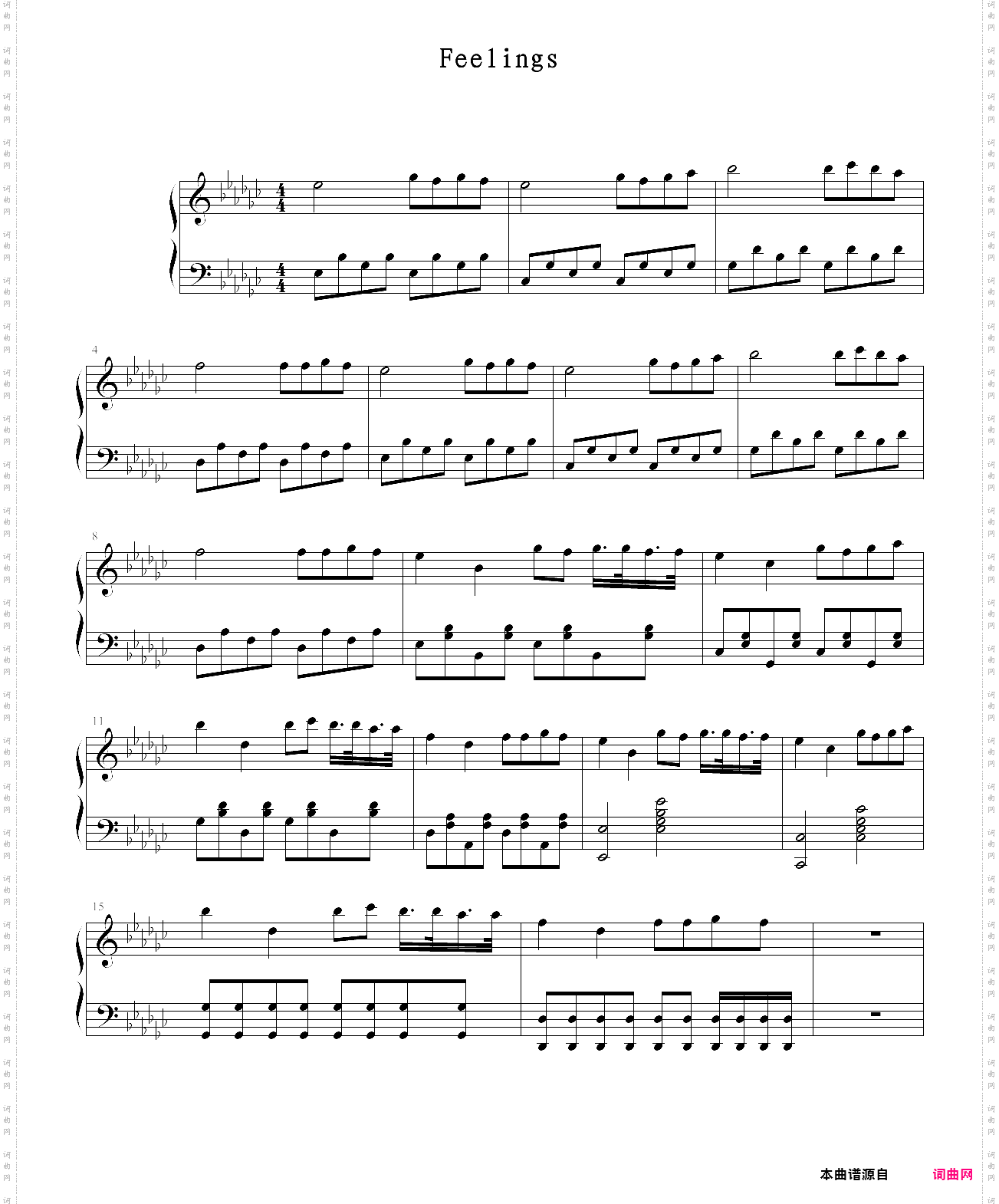 feelings{原调} 黎明前的黑暗
