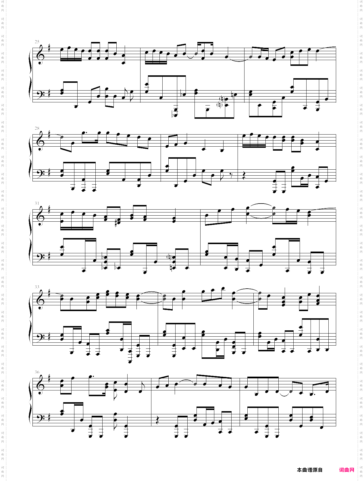 人来人往钢琴曲