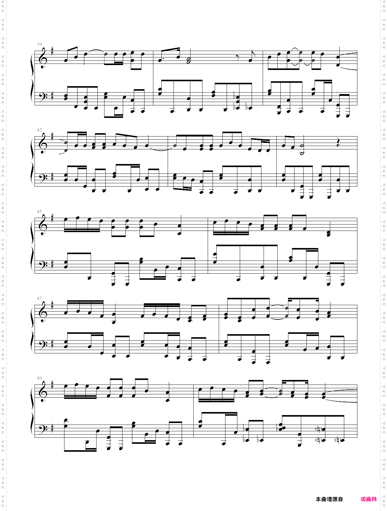 人来人往钢琴曲