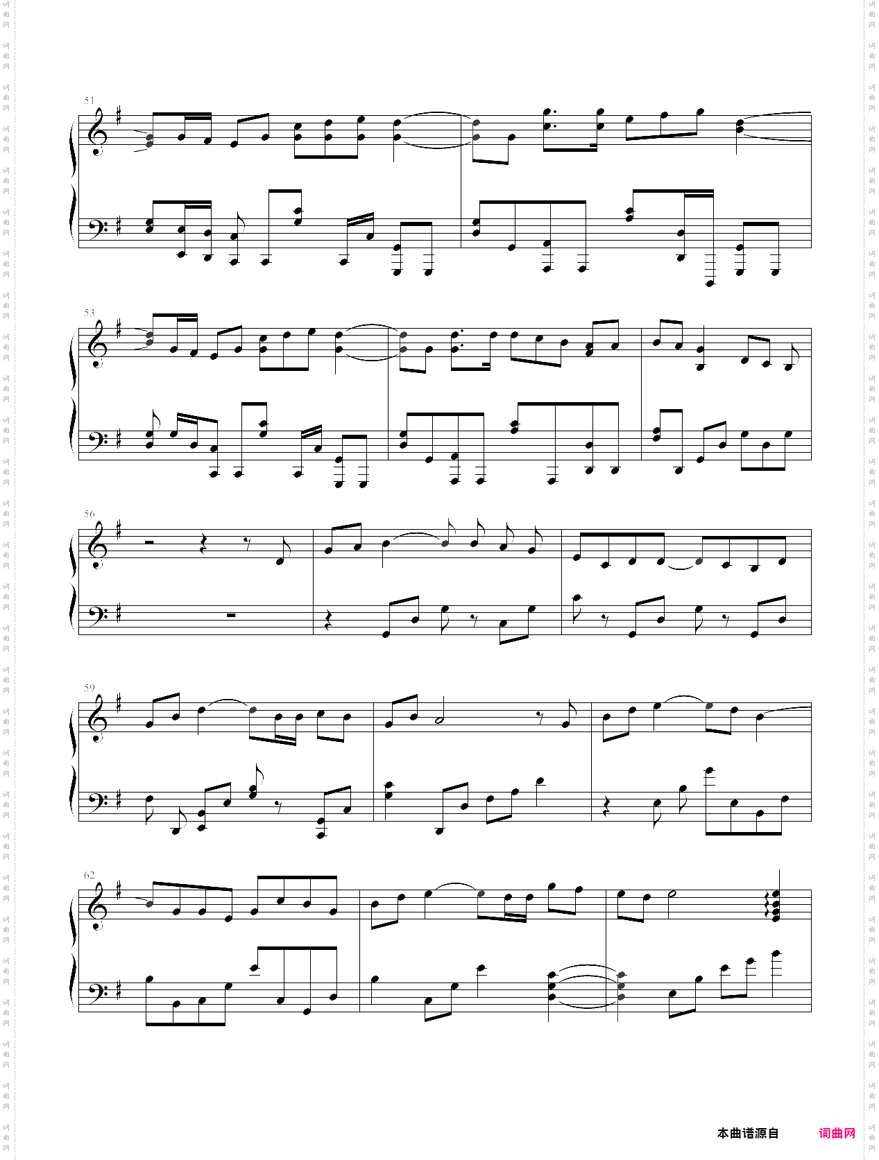 人来人往钢琴曲