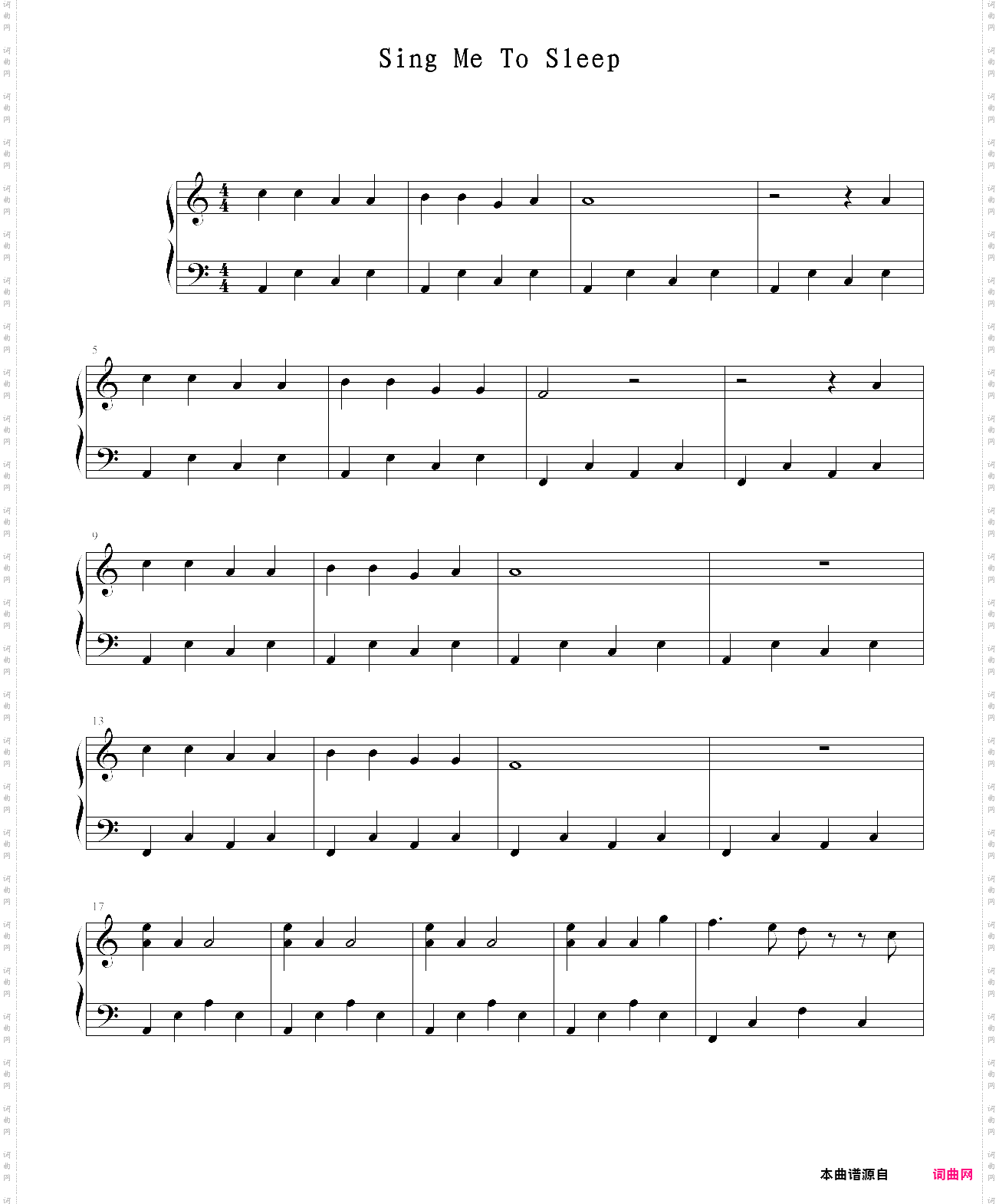 sing me to sleep