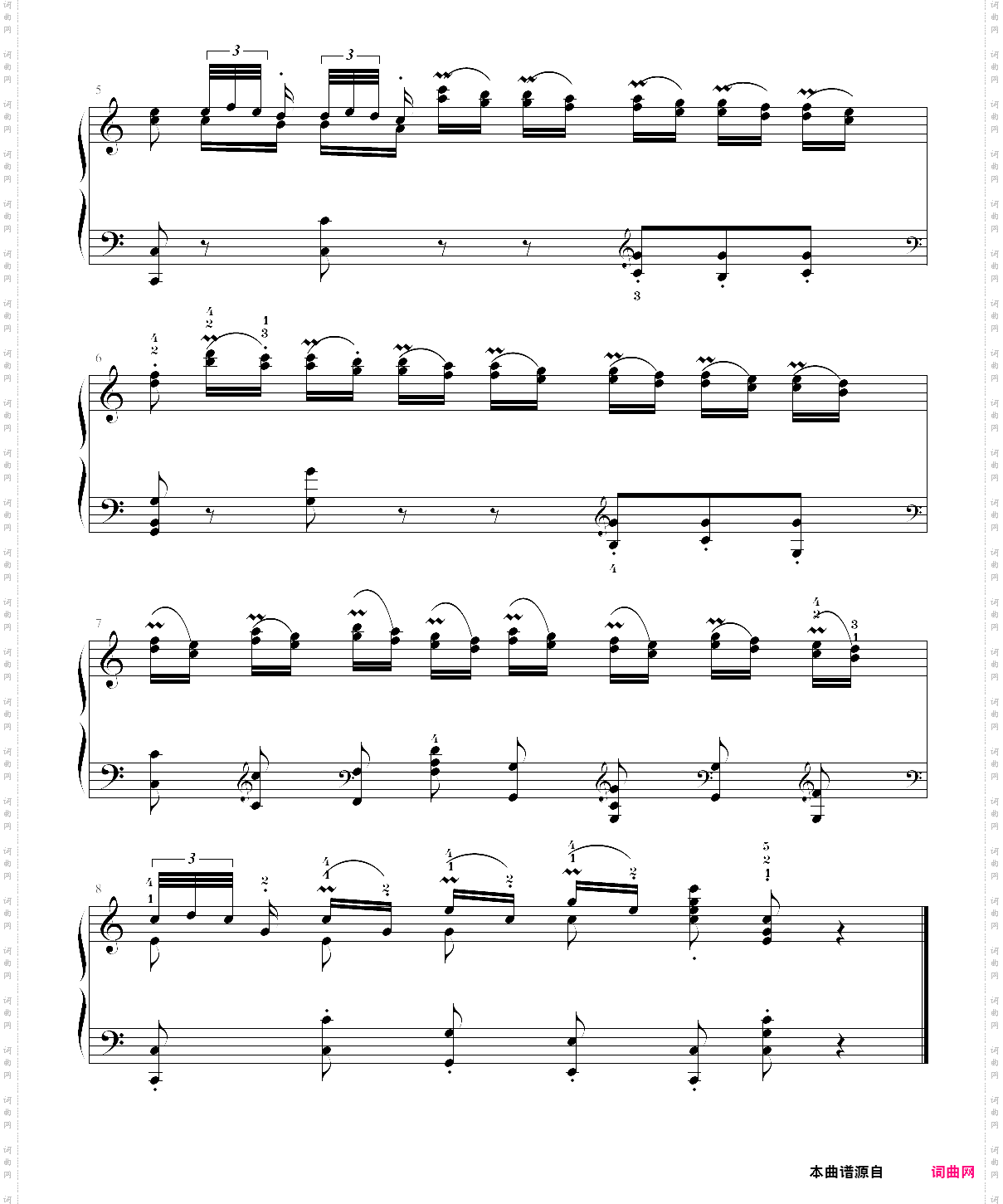 车尔尼作品821160首八小节钢琴练习曲no·132