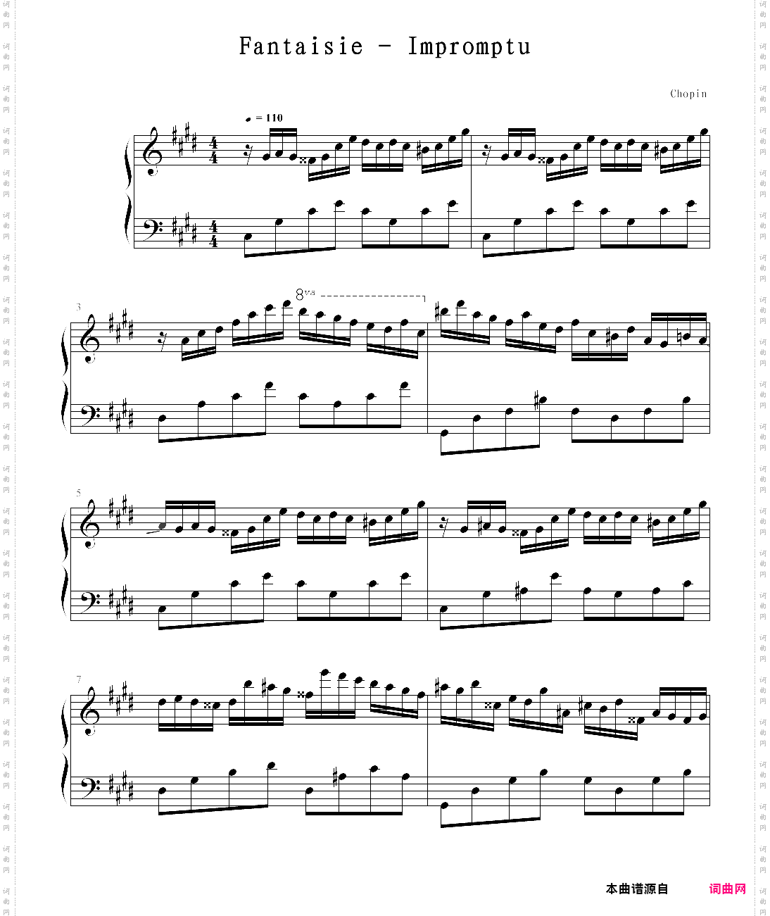 【钢琴块 2 等级歌曲】127· 幻想即兴曲
