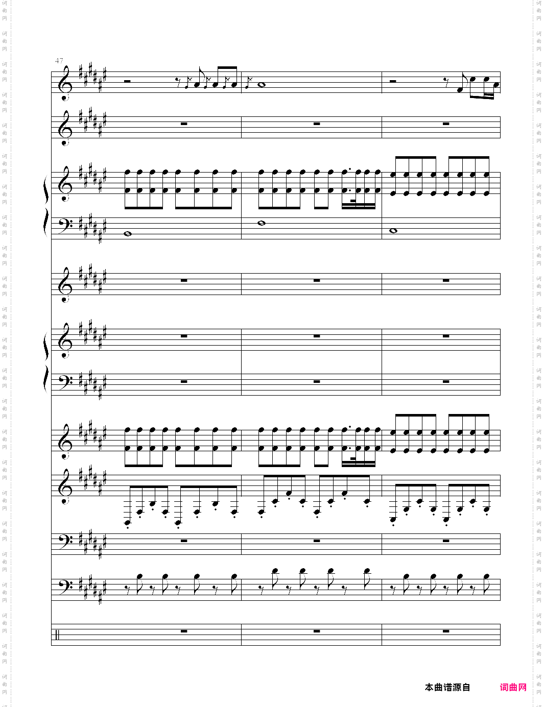 faded 多声部 完全版