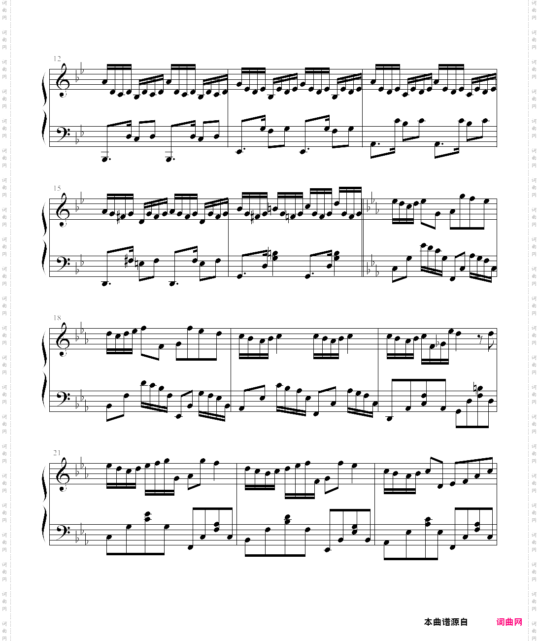 【钢琴块 2 等级歌曲】56 g小调巴赫