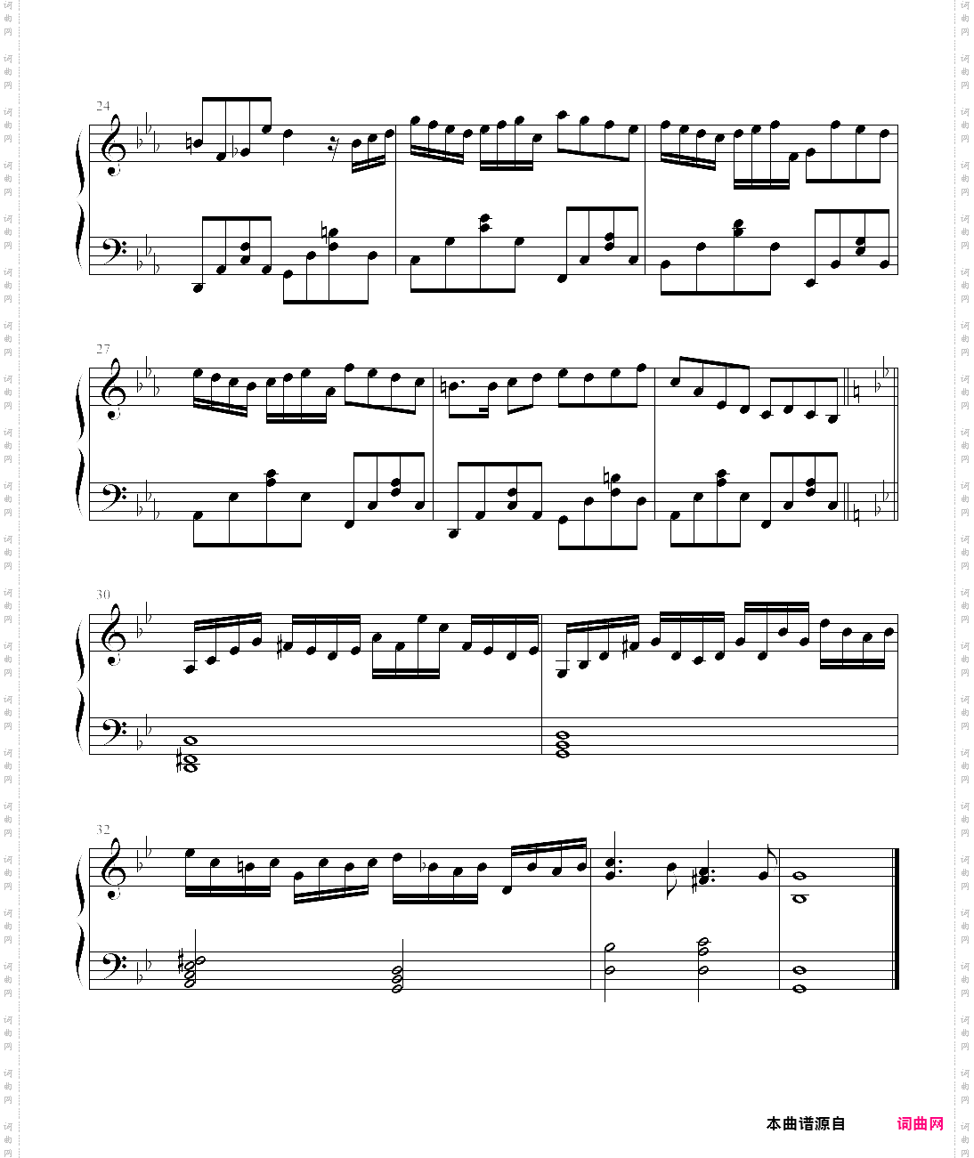 【钢琴块 2 等级歌曲】56 g小调巴赫