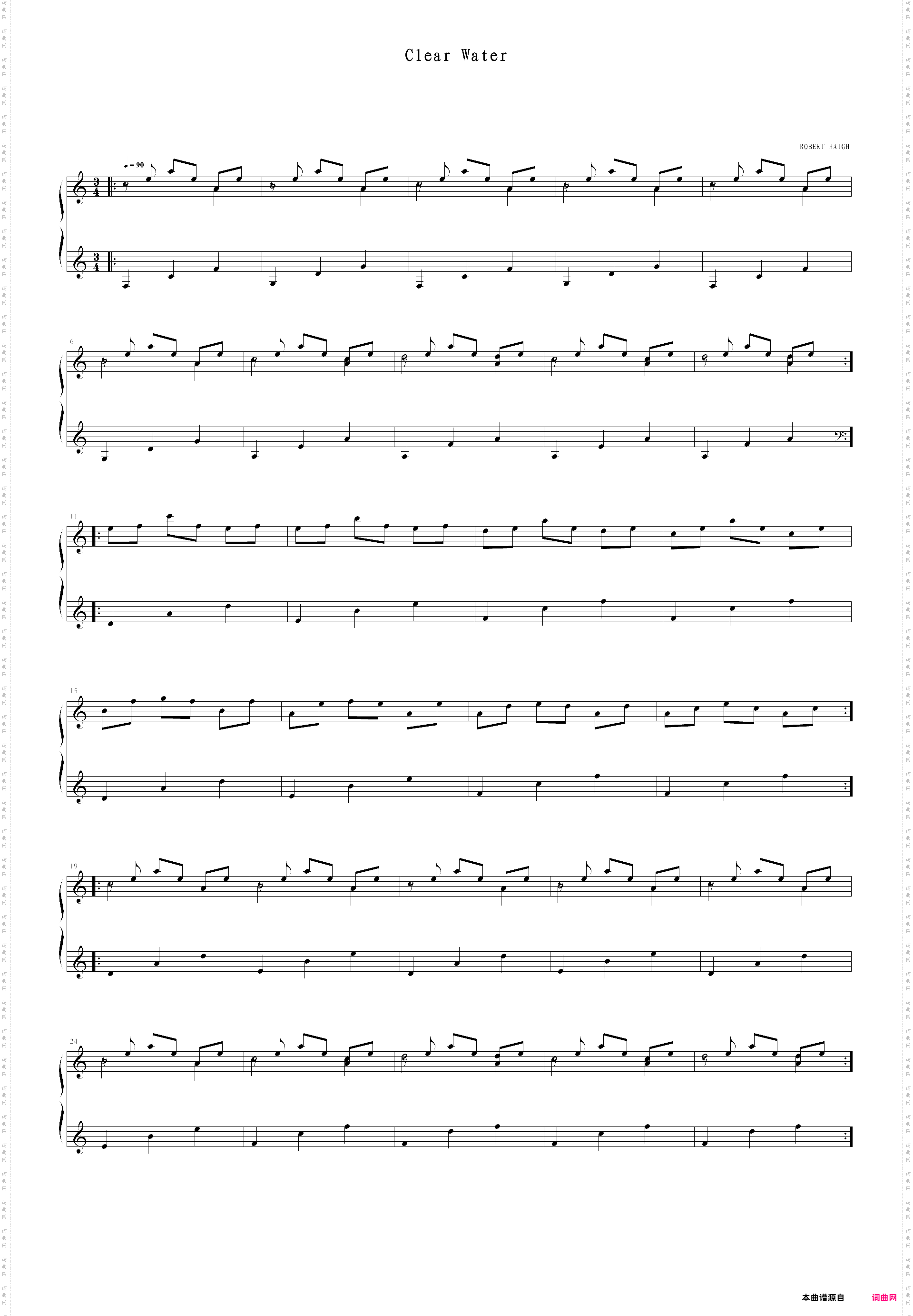 clear water - roert haigh