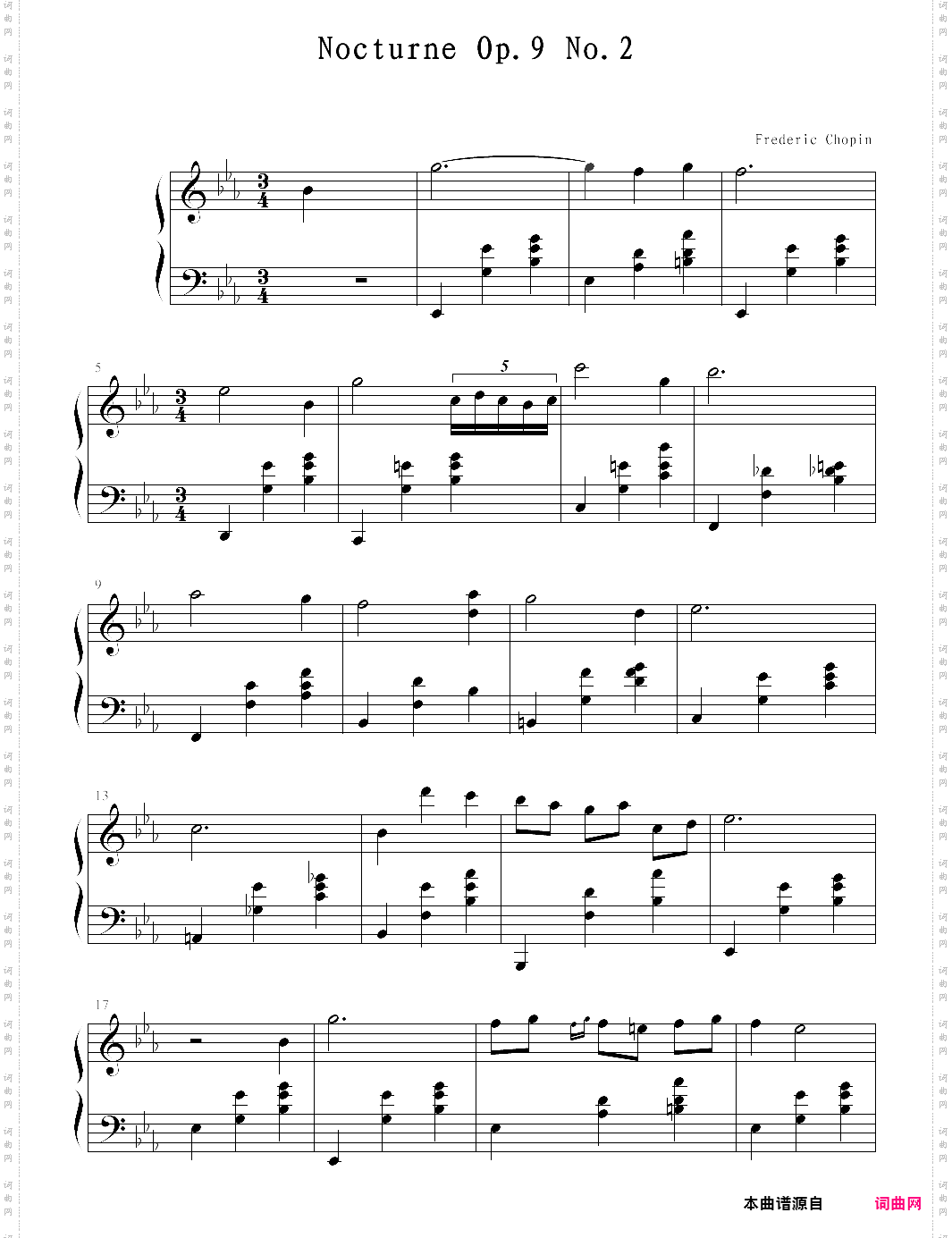 【钢琴块 2 等级歌曲】16 降e大调夜曲