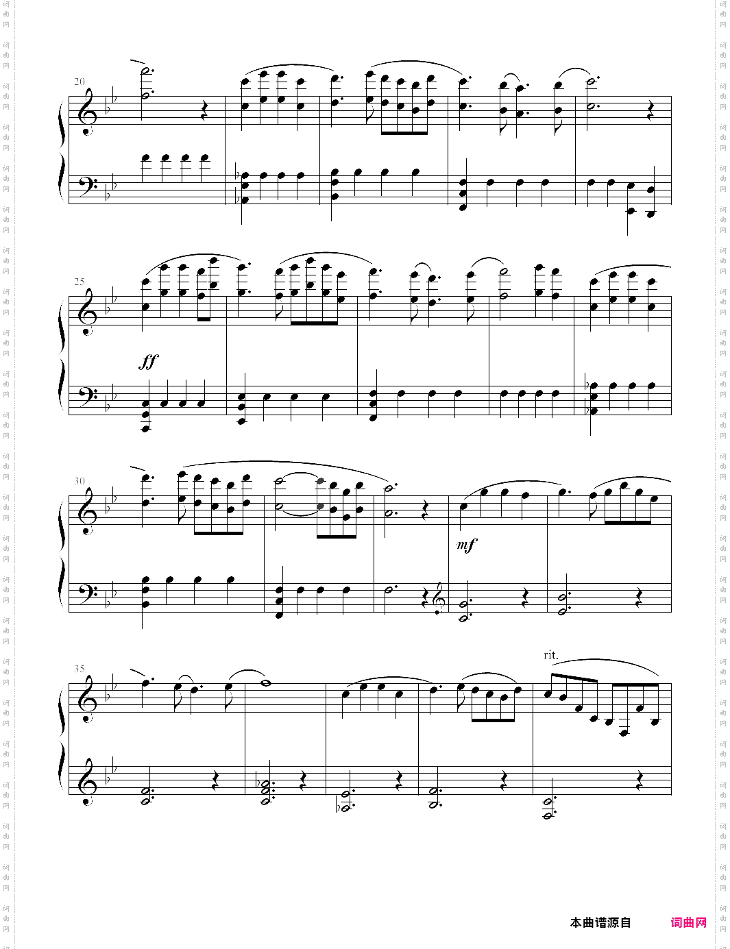 镜像钢琴the piano