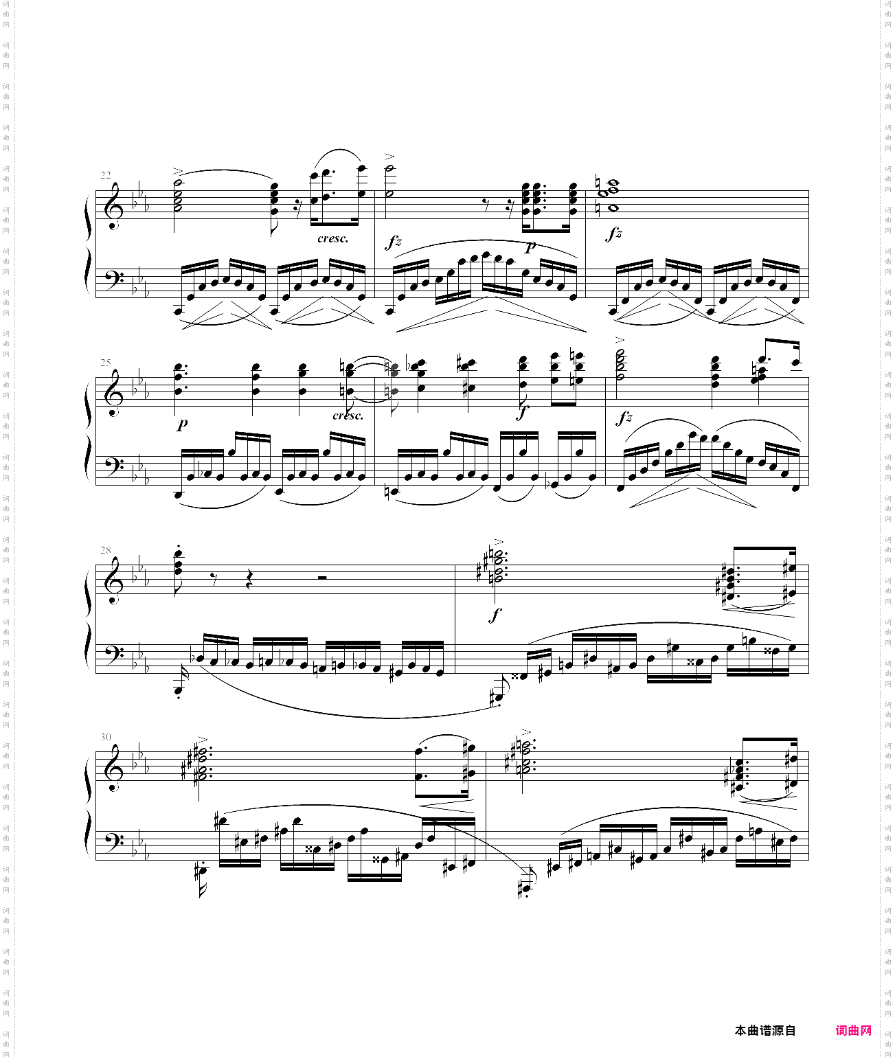 肖邦练习曲op·10 no·12 革命练习曲