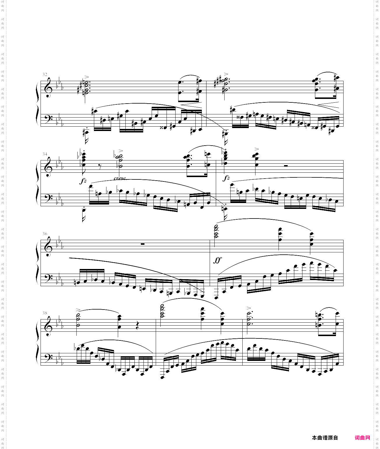 肖邦练习曲op·10 no·12 革命练习曲