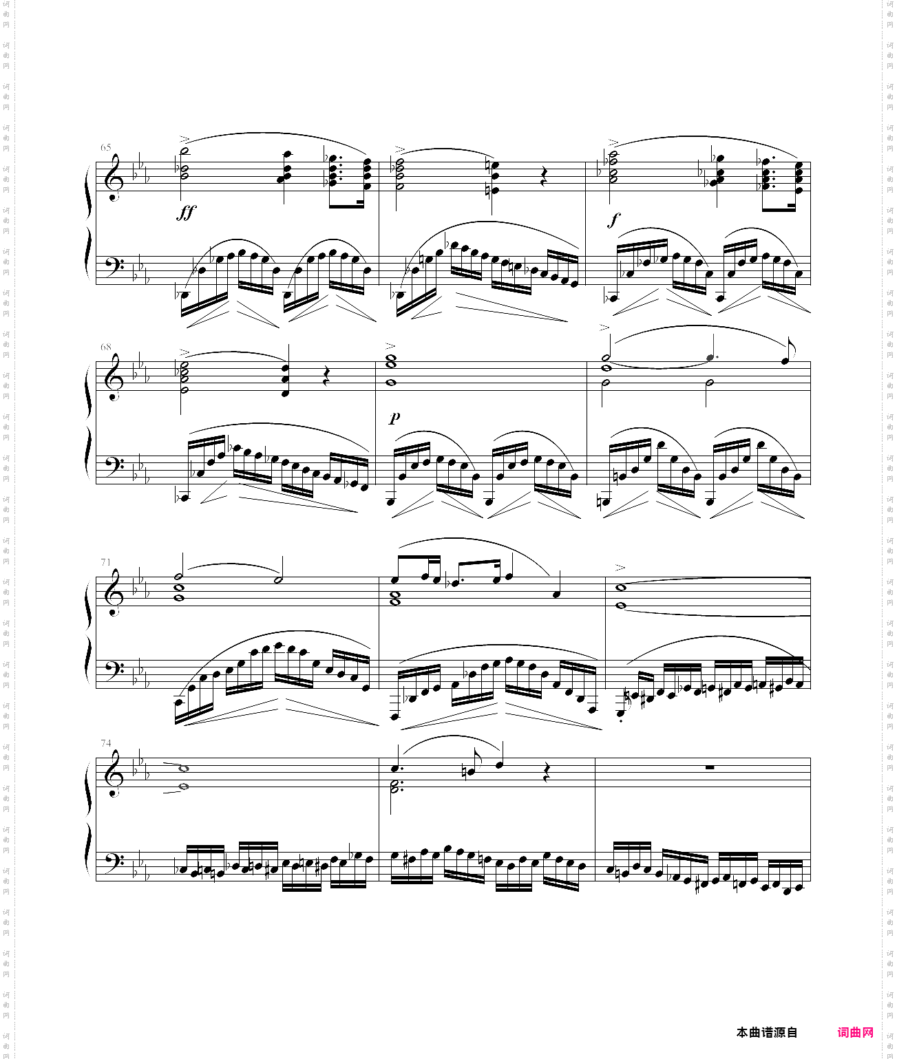 肖邦练习曲op·10 no·12 革命练习曲