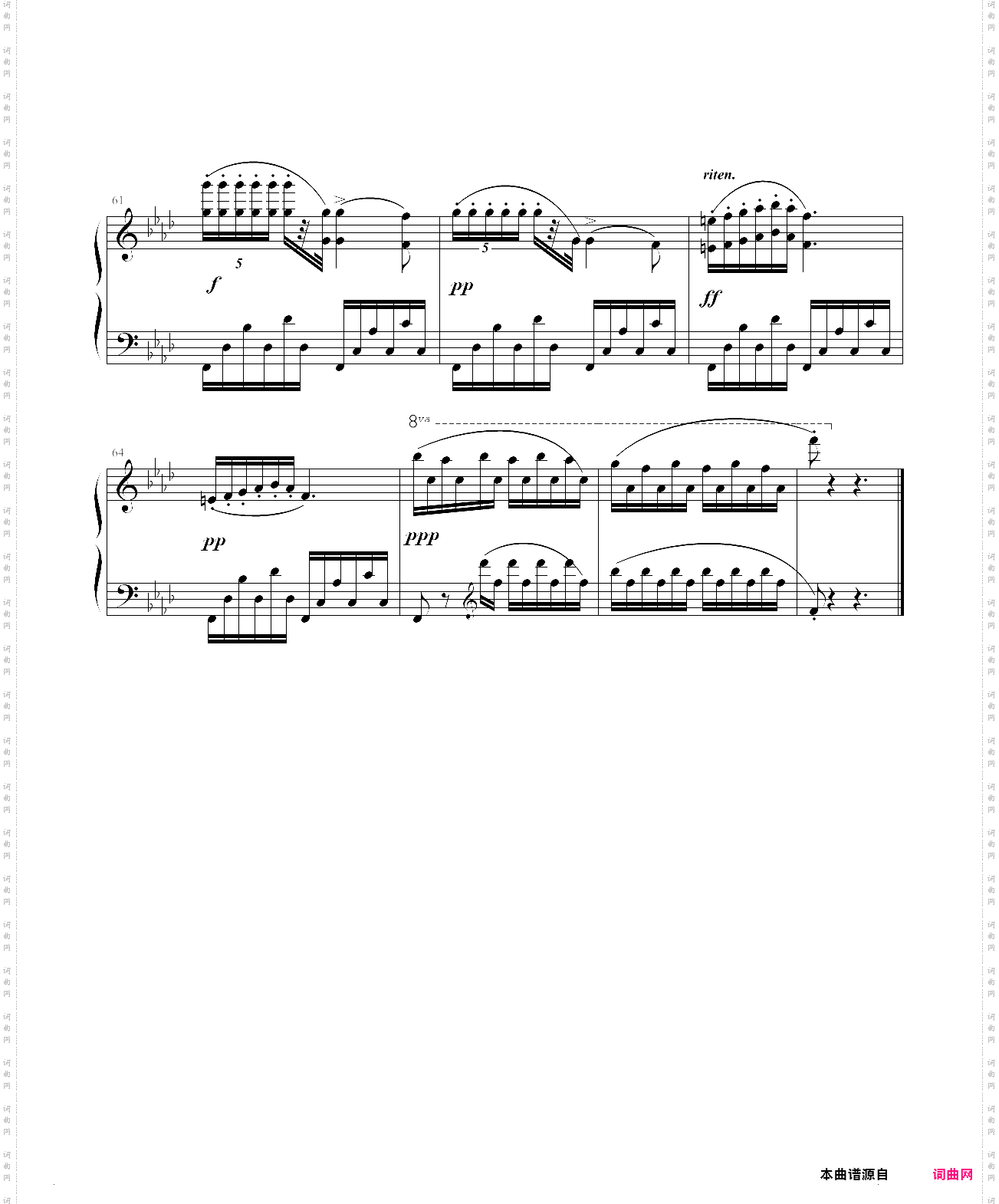 肖邦练习曲op·10 no·9