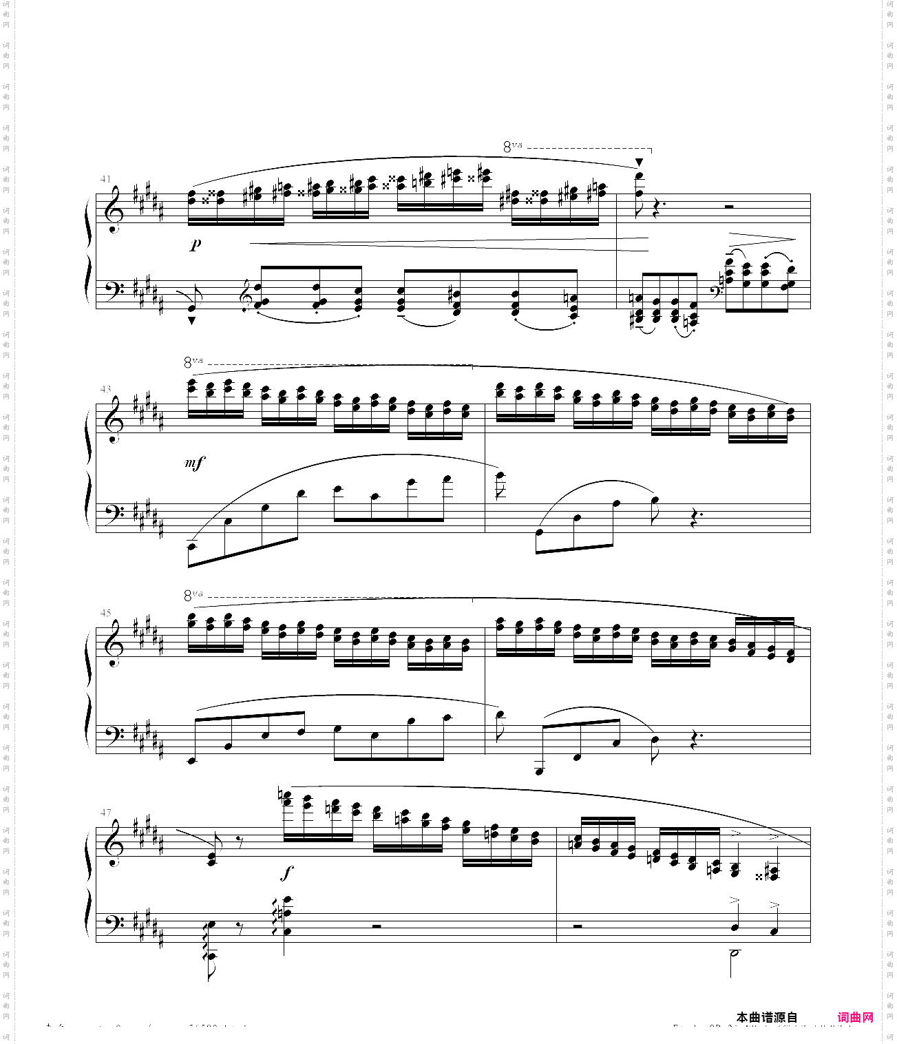 肖邦练习曲op·25 no·6