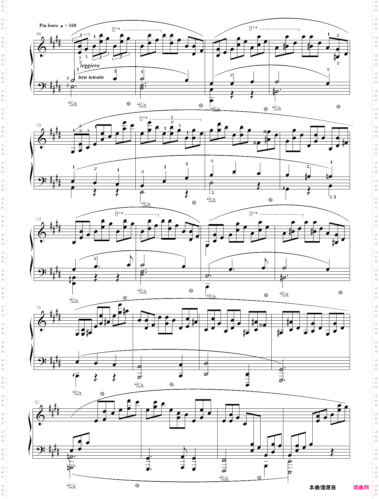 肖邦钢琴练习曲 op·25 no·5 错音