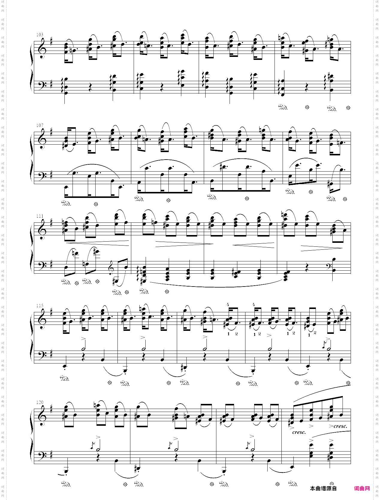 肖邦钢琴练习曲 op·25 no·5 错音