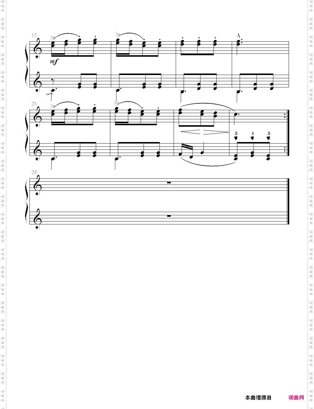 97、拜厄练习曲no·97《拜厄钢琴基本教程少儿教学版》【拜厄】-z0567