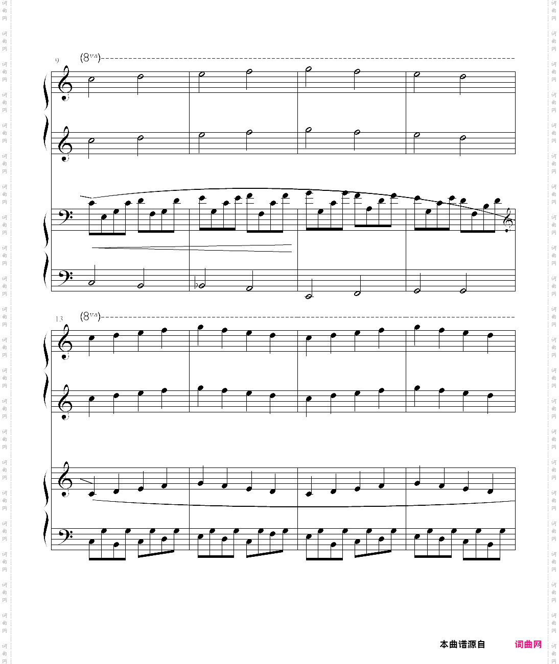 44、拜厄练习曲no·44《拜厄钢琴基本教程少儿教学版》【拜厄】-z0487