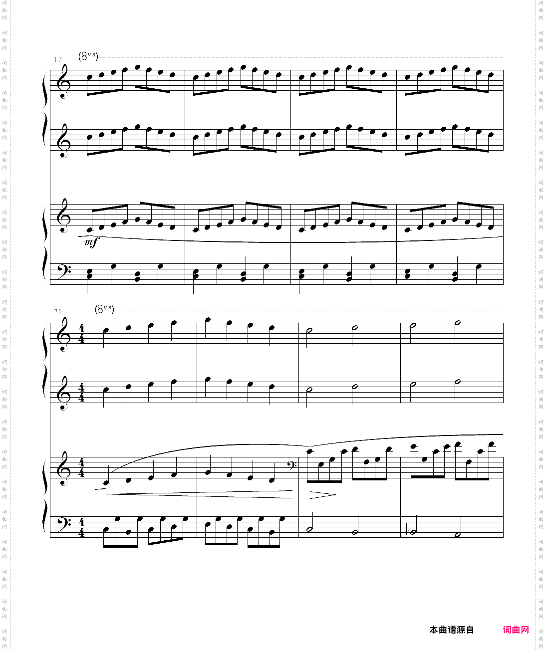 44、拜厄练习曲no·44《拜厄钢琴基本教程少儿教学版》【拜厄】-z0487