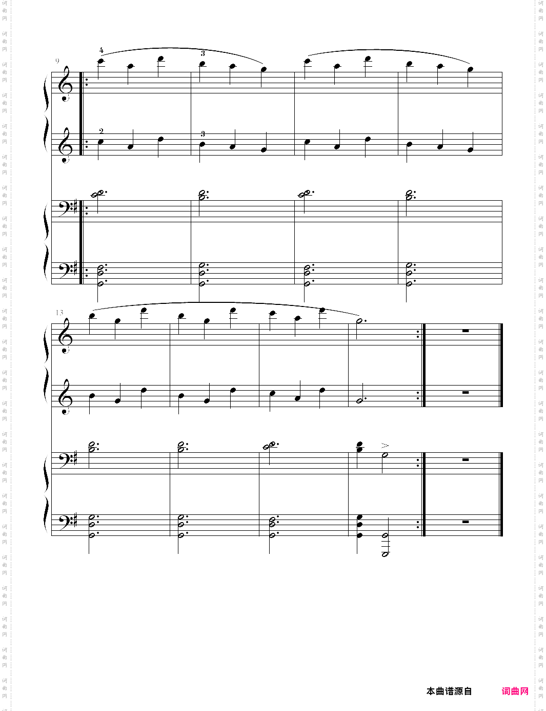 33、拜厄练习曲no·33《拜厄钢琴基本教程少儿教学版》【拜厄】-z0473