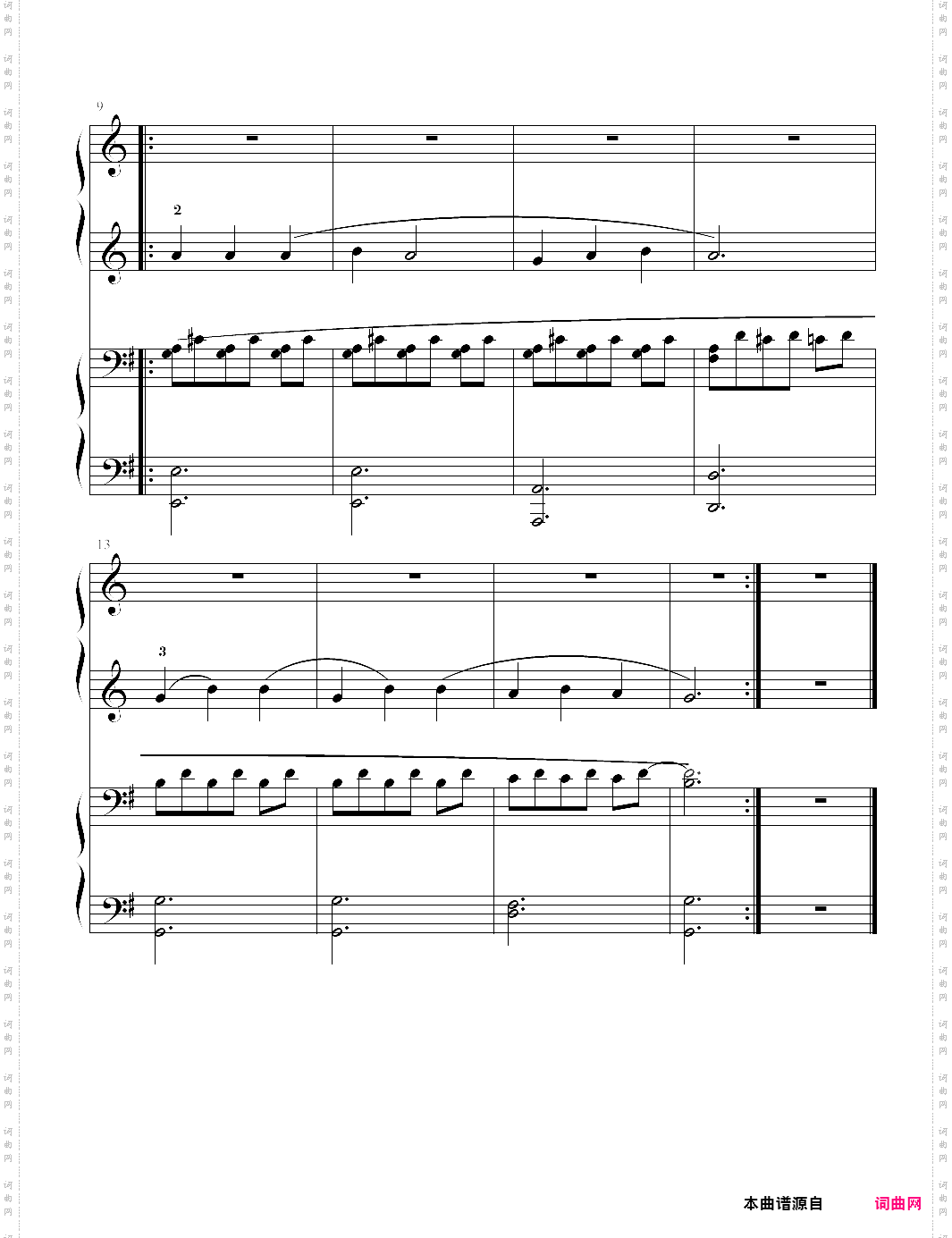 2-5、变奏5《拜厄钢琴基本教程少儿教学版》【拜厄】-z0431