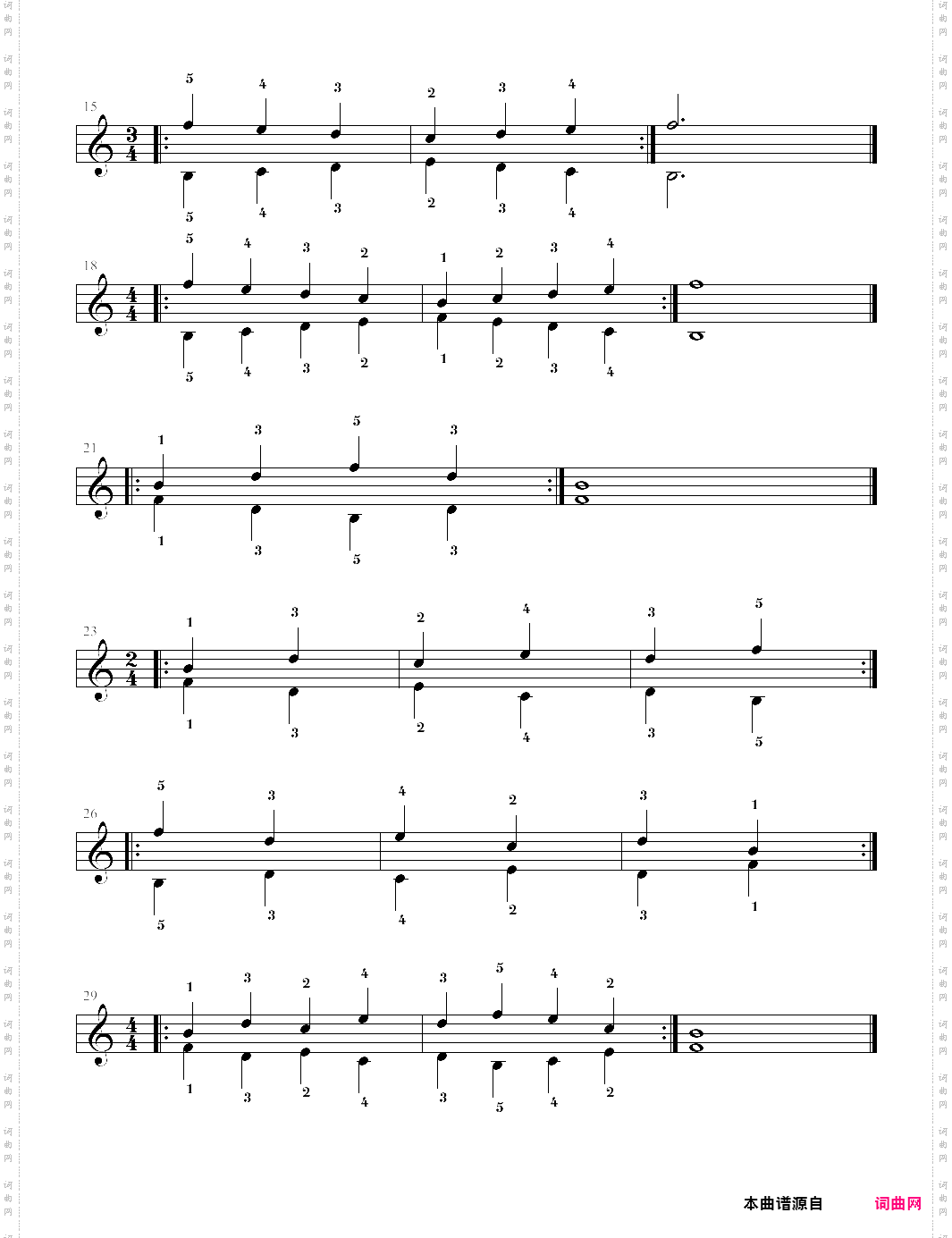 0-10、双手练习《拜厄钢琴基本教程少儿教学版》【拜厄】-z0410