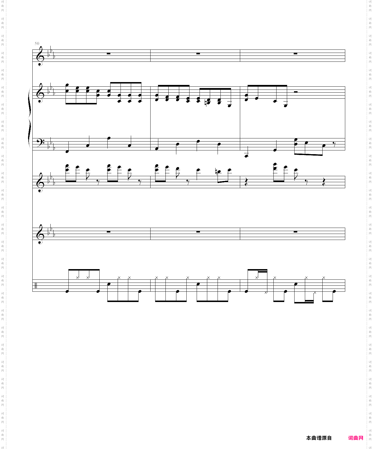 克罗地亚第三号狂想曲总谱
