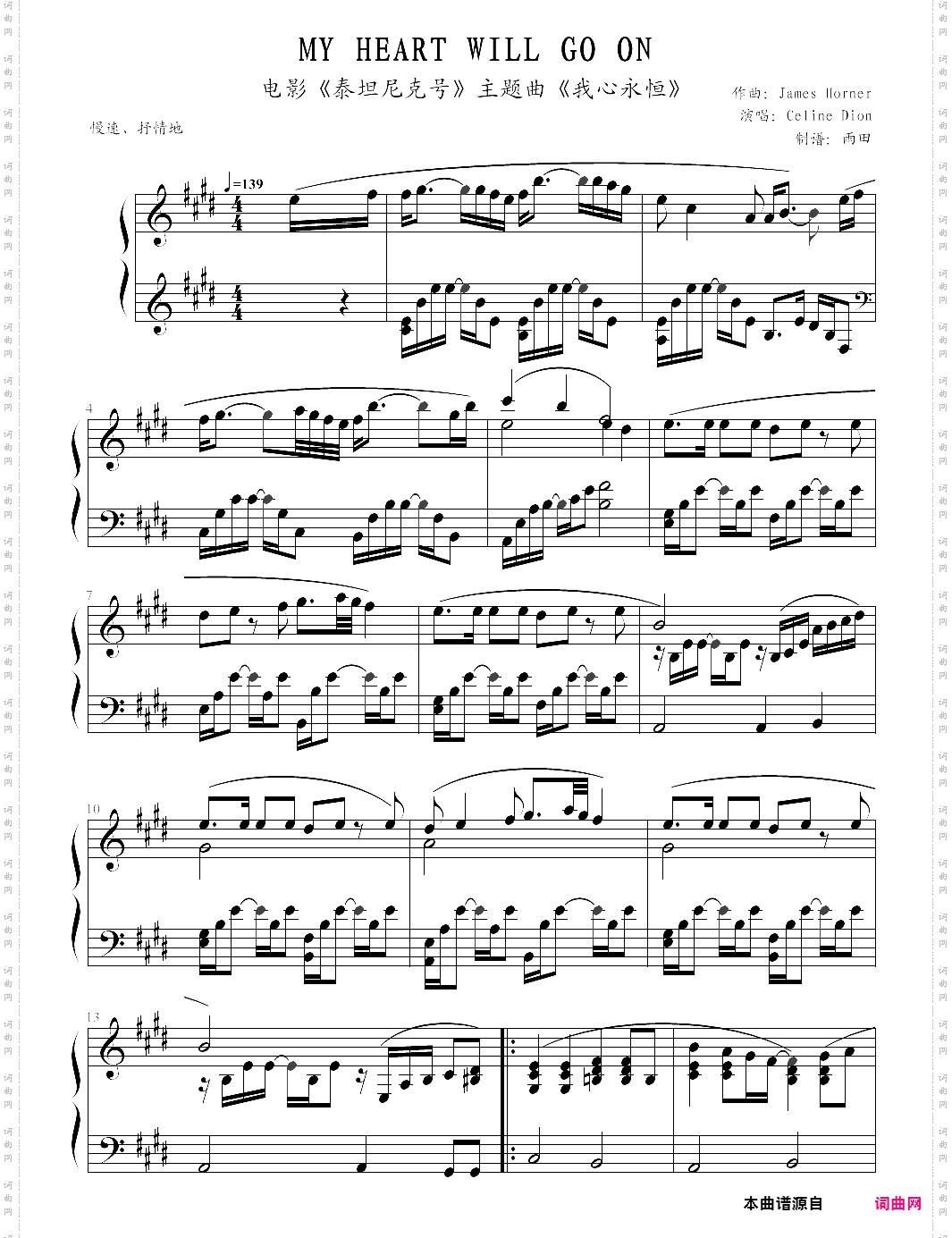 my heart will go on-titanic theme