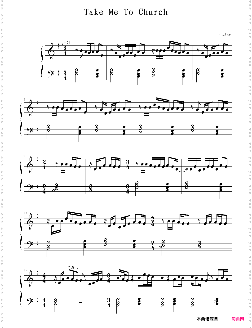 take me to church-hozier