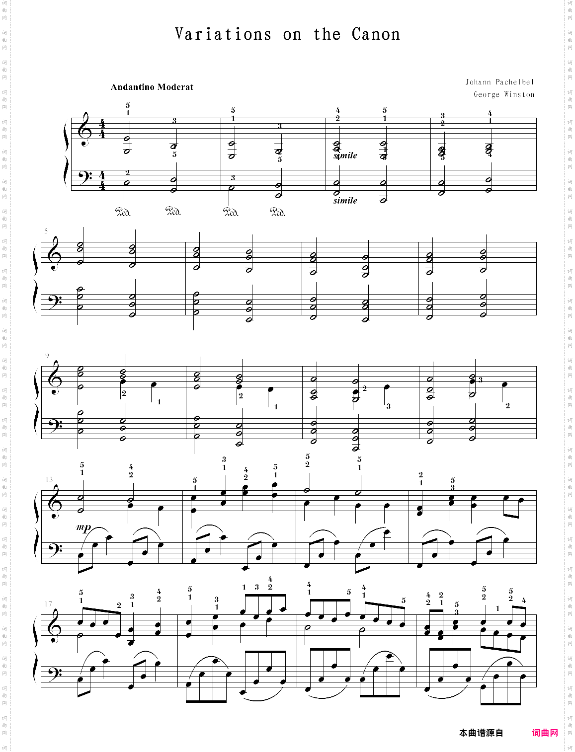 variations on the canon