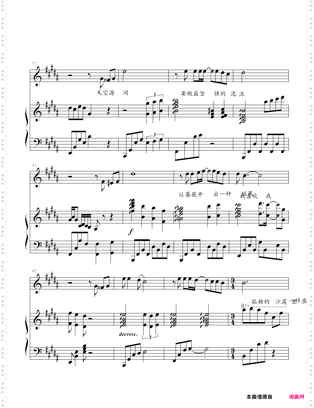 我钢琴弹唱版,张国荣