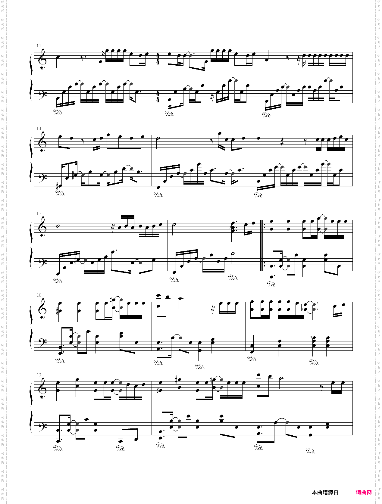 眼 鼻 嘴piano heart版