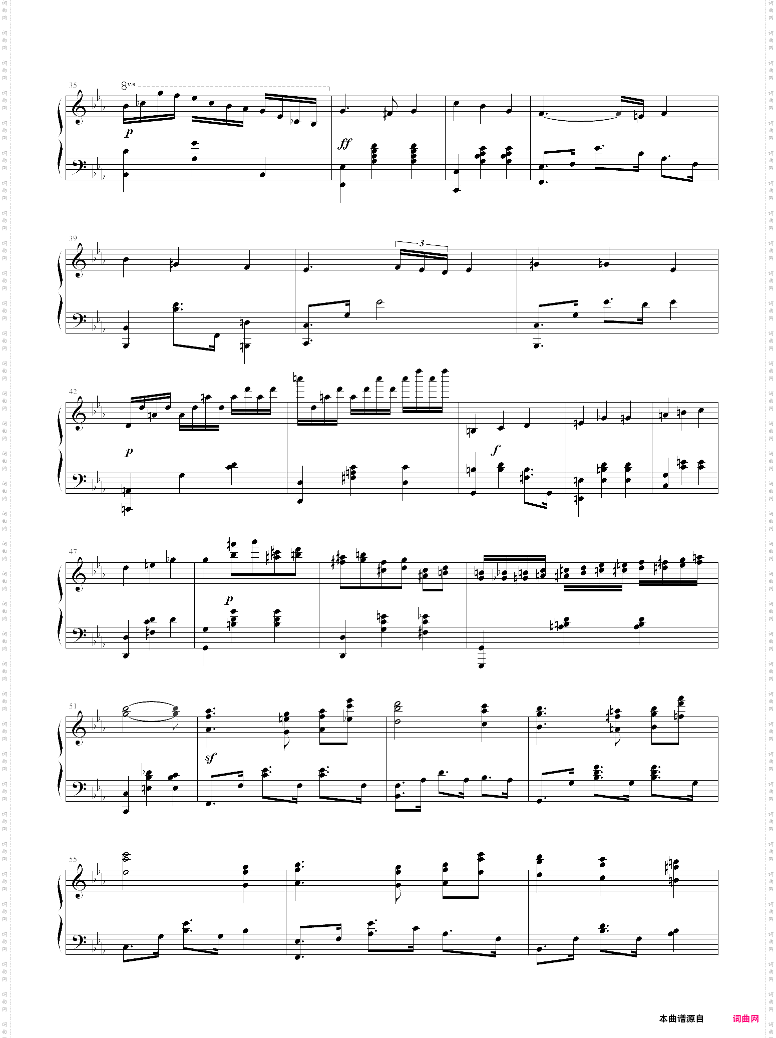 magic waltz——电影《海上钢琴师》原版乐谱